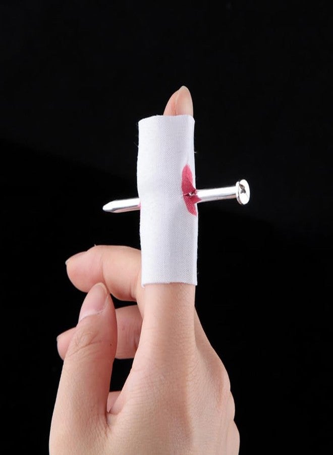 HOOTNEE Halloween Prank Nail Through Finger Toys 6 Pcs Realistic Fake Nails Bloody Props for April Fool S Day Cosplay Party Gag - Image 5